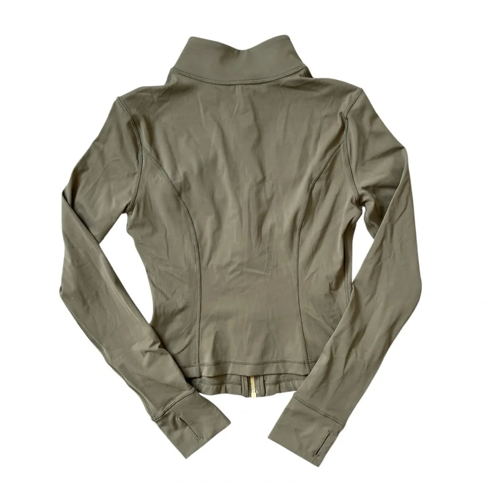 SUUKSESS Cropped Zip Up Workout Jacket Green Size Small - Picture 3 of 4